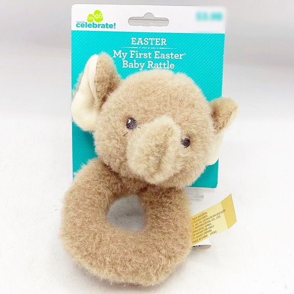 My First Easter Baby Rattle Elephant - Picture 1 of 2